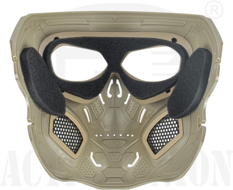 ACTIONUNION Airsoft Mask Full Face Skull Balaclava Face Mask Men Skeleton Mask Tactical Protective Paintball Mask Halloween Cosplay Costume - Image 3